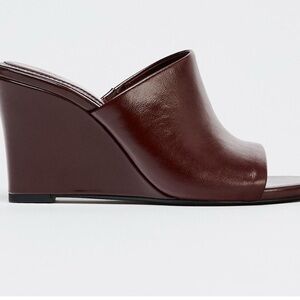 Zara Women's Rich Brown Wedge Sandals